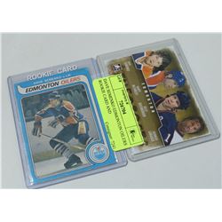 DAVE SEMENKO EDMONTON OILERS ROOKIE CARD AND