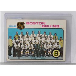1974-75 BOSTON BRUINS TEAM CHECKLIST