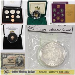 FEATURED SHOWCASE COINS, CURRENCY, COLLECTIBLES
