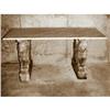Image 1 : Great Marble Top Lion Base Table #1273461