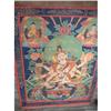 Image 1 : Antique Tibetan tangka painted on canvas #1273618