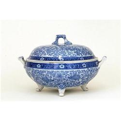 Japanese Blue White Phoenix Seto Imari Tureen #1273730