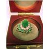 Image 1 : Emerald & Diamond ring -Ladies #1273886