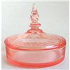 Image 1 : Tiffin Milady Pink Depression Glass Powder Jar #1293320