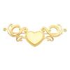 Image 1 : 14K YELLOW GOLD PIN HEART SHAPE #1303933
