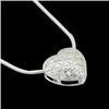 Image 1 : 14k DIAMOND HEART Slide NECKLACE  #1303942