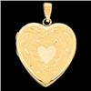 Image 1 : 14k Gold HEART LOCKET Pendant  #1303951