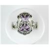 Image 1 : ANTIQUE Style RING w 2 AMETHYSTS = 4 CARATS! #1303997