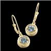 Image 1 : 14K Earrings GENUINE AQUAMARINE! #1304010