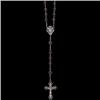 Image 1 : STERLING  ROSARY BEADS w AMETHYSTS #1304071