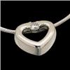 Image 1 : PLATINUM  DIAMOND HEART NECKLACE #1304075