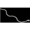 Image 1 : SOLID PLATINUM Wheat Chain BRACELET #1304086