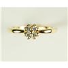 Image 1 : 14K GOLD DIAMOND ENGAGEMENT RING .16 CARATS #1304121