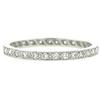 Image 1 : ANTIQUE PLATINUM DIAMOND WEDDING BAND #1304129