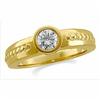 Image 1 : GOLD DIAMOND ENGAGEMENT RING .55 CTS!! #1304146