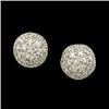 Image 1 : WhiteGold DIAMOND BALL EARRINGS  .50 CARATS!  #1304159