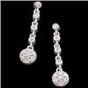 Image 1 : WhiteGold Dangling DIAMOND EARRINGS #1304209