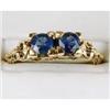 Image 1 : Antique  Victorian  GOLD Ring SAPPHIRES #1304294