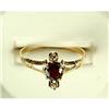 Image 1 : ANTIQUE GOLD RING RUBY  DIAMONDS #1304299