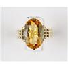 Image 1 : Antique Style Gold Ring CITRINE 7 CARATS!! #1304300