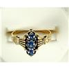 Image 1 : ANTIQUE  Style Gold Ring 3  SAPPHIRES! #1304319