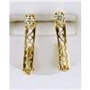 Image 1 : 14k Gold DIAMOND Huggie Style EARRINGS #1304340