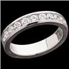 Image 1 : PLATINUM WEDDING BAND  DIAMONDS .75 CTS! Sz 5 #1304405