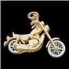 Image 1 : 14K GOLD PENDANT OF A MOTORCYCLE #1304429
