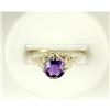 Image 1 : ANTIQUE STYLE 14K RING AMETHYST w FILIGREE WORK#1304471