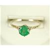 Image 1 : ANTIQUE STYLE 14K RING EMERALD .75 CARATS!  #1304472