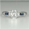 Image 1 : ANTIQUE ENGAGEMENT RING CUSHION CUT DIAMOND .63#1304474