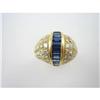 Image 1 : Gold RING Sapphires and Diamonds #1304535