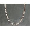 Image 1 : 14k WHITEGold FIGARO Chain 22 INCH  6mm Wide #1304538