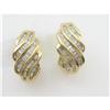 Image 1 : 18K GOLD DIAMOND EARRINGS ONE  CARAT!   #1304556