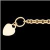 Image 1 : 14K GOLD BRACELET w HEART DANGLING #1304672