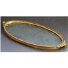 Image 1 :  APOLLO Ornate Brass and Glass Oval Tray #1322110