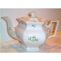 STUNNING Hand Painted Sprig Tea Pot #1322244