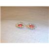 Image 1 : Estate 14K YG Marquise Ruby Diamond Earrings #1322320