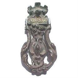 Antique Bronze Doorknocker Rococo Design #1322382