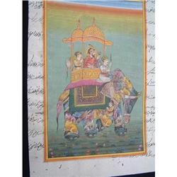 Miniature painting on manuscript paper #1322383