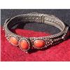 Image 1 : Silver bracelet with 7 coral carved decorations#1322401