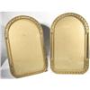 Image 1 : Victorian Pair of Frames Brass Curved Glass #1322520
