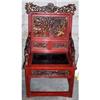Image 1 : Chinese Antique Export Carved Lacquer Arm Chair#1336348