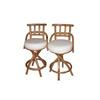 Image 1 : Pair of rattan stools-midcentury, modern #1336601