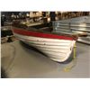 Image 1 : Wooden Canoe - White/Red