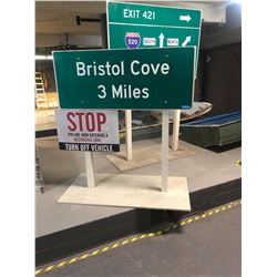Bristol Cove Road Sign - Movie prop