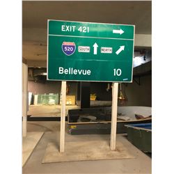 Interstate 520 Highway Sign - Movie prop