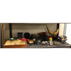 Fishing, Binoculars, Antique Lures and Misc