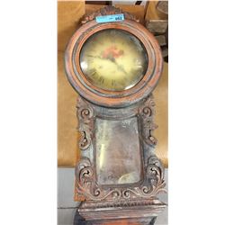 Distressed wall clock and 2 small Weathervane Wheels