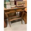 Image 1 : Fumed oak parlor table